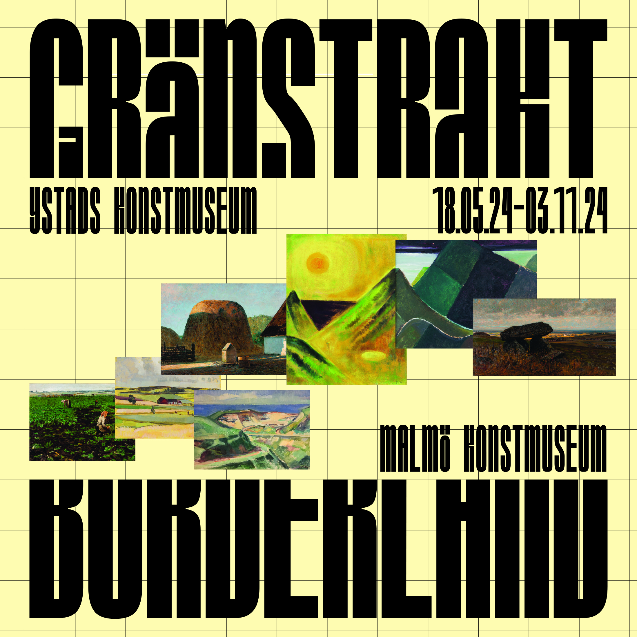 33. Visning av utställningen "Gränstrakt" på Ystads konstmuseum